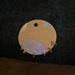 Anthropologie! 3 cubic zircon dangle earrings! Great for holidays!
